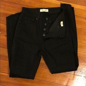 Madewell black skinny 10 in high rise